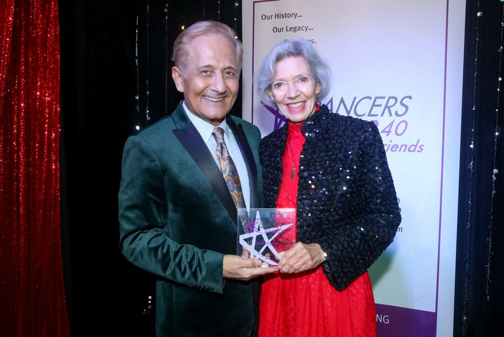 DO40 prez John Sefakis and Legacy honoree Susan Sigrist