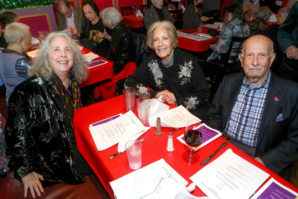 DO40 Board member Sasha Spielvogel with DO40 members Karin Baker and husband Gregg Kayne