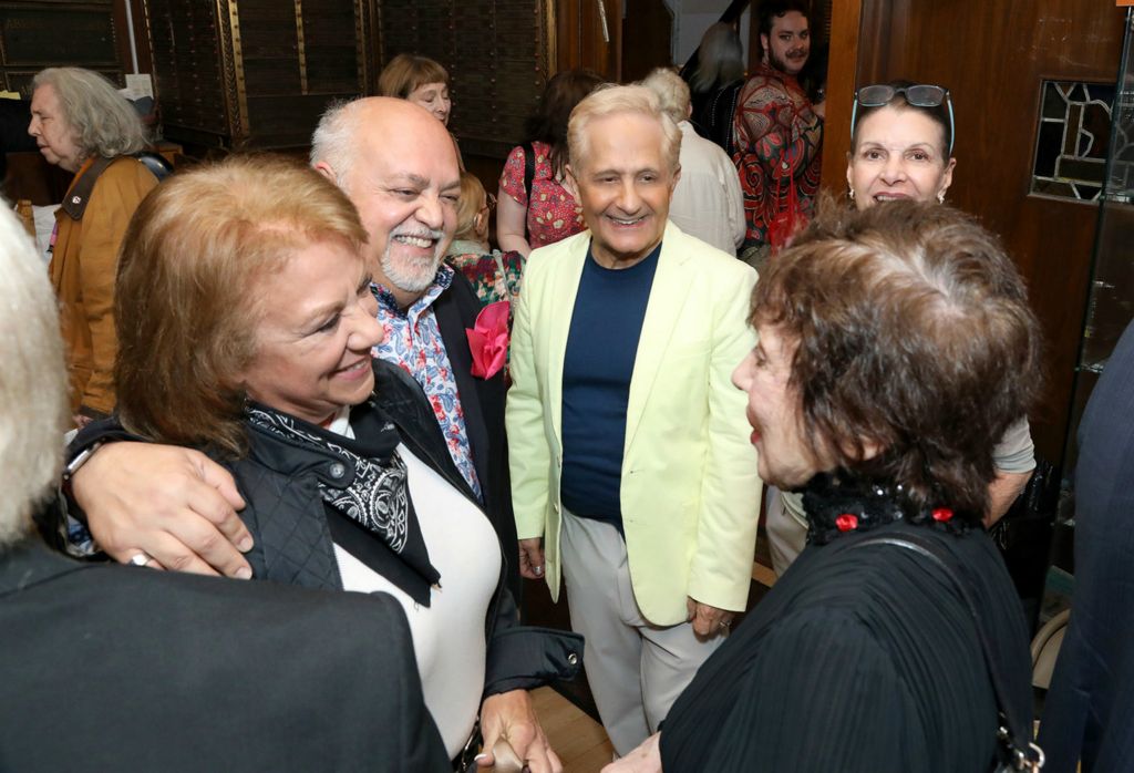 Intermission with Anthony Marciona and sister Sue, Penny Worth and DO40 board member Eileen Casey