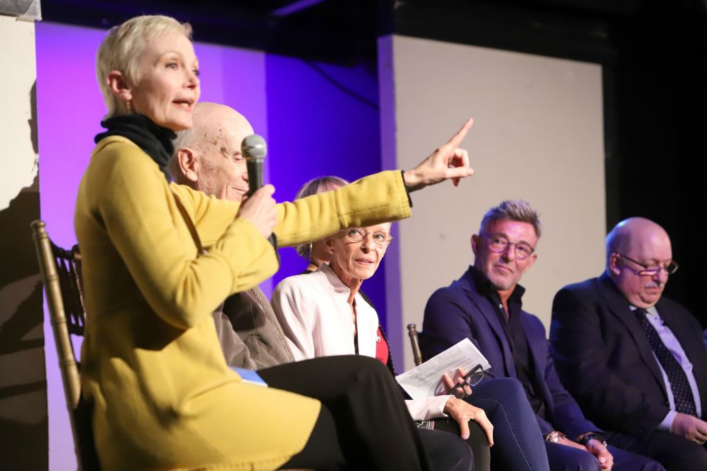 Christine Colby, Richard Korthaze, Jill Cook, Sandahl Bergman, Wayne Ciliento, Moderator Ken Bloom