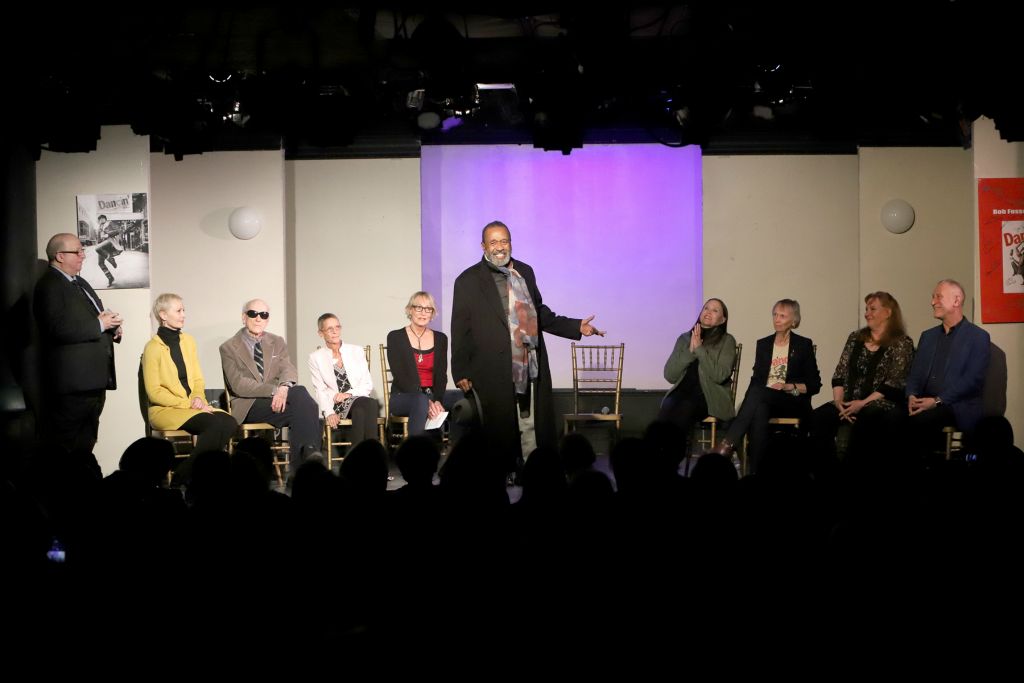 Moderator Ken Bloom, Christine Colby, Richard Korthaze, Jill Cook, Sandahl Bergman,Ben Vereen, Moderator Ken Bloom, Ann Reinking, Kathryn Doby, Gail Benedict, William Whitener