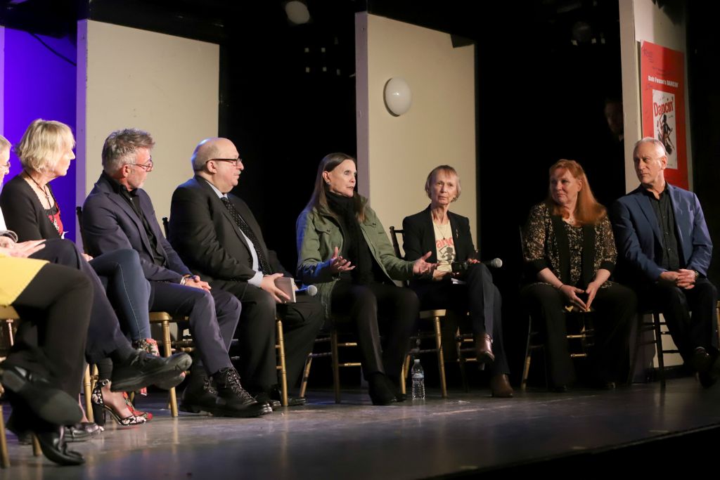 Jill Cook, Sandahl Bergman, Wayne Ciliento, Moderator Ken Bloom, Ann Reinking, Kathryn Doby, Gail Benedict, William Whitener