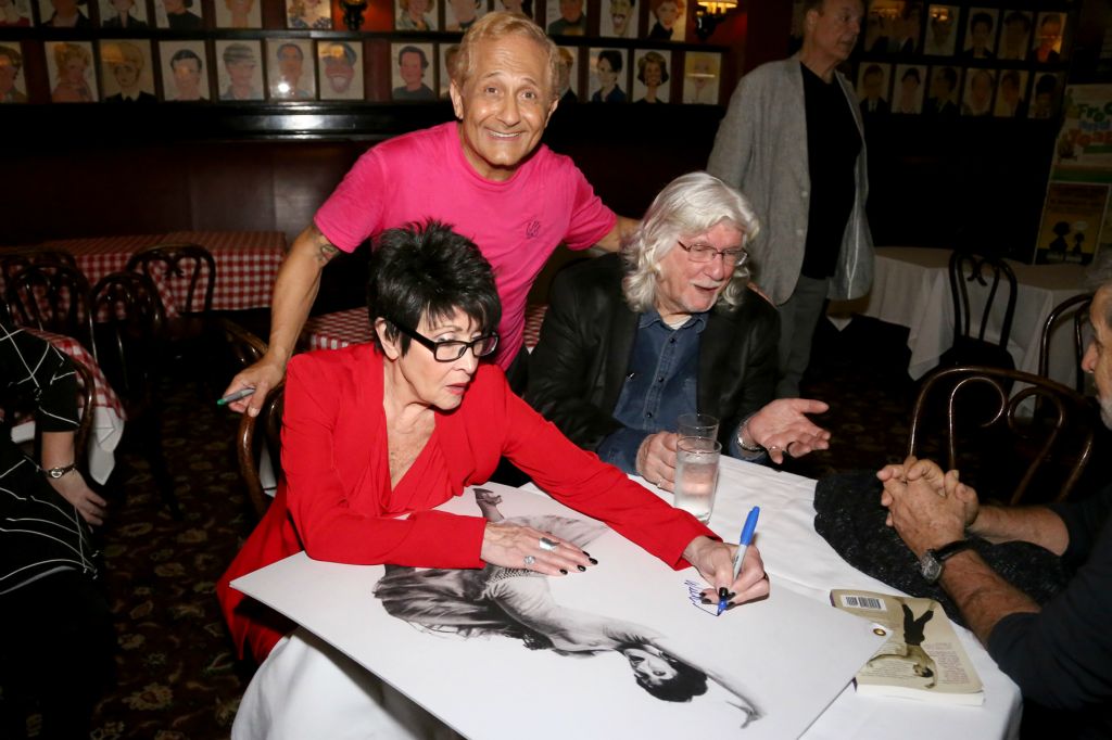 Chita Rivera, DO40 prez John Sefakis and Martin Charnin – signing posters for next year’s Broadway Cares Flea Market!